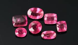 Samling løse turmaliner 23.6 ct
