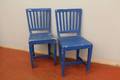 2 Blå stolar bruksskick