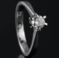 Solitaire ring ca. 0.45 ct.