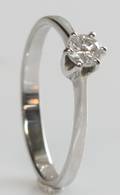 Solitairering, ca. 0.26 ct.