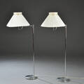 Et par Värnamo standerlamper af børstet stål 2