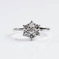 Ring 18  vitguld med diamanter