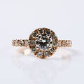 Ring 18 k guld med diamanter