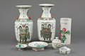 Samling kinesisk porcelæn ca. 1900 7