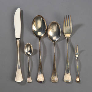 Patricia. samling bestik af sølv. 36