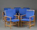 Børge Mogensen. Syv lænestole model 2257 7