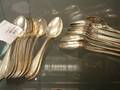 Matskedar, 14 st. silver  dessertskedar