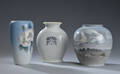 Royal Copenhagen. Tre vaser af porcelæn. 3