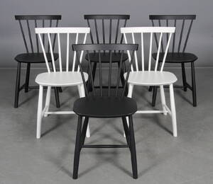 Poul M. Volther. Seks stole i bøg, model J46 6