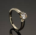 Diamantring, ca. 0.92 ct