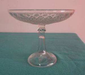 Kakfat på fot pressglas