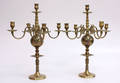 Kandelabrar, ett par, mässing. 2.