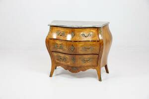 BYRÅ, med marmorskiva, rokokostil