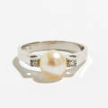 Ring 18 k vitguld 