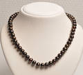 Collier med  kobberfarvede ferskvands kulturperler