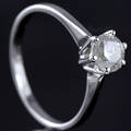 Solitaire ring ca. 0.84 ct.