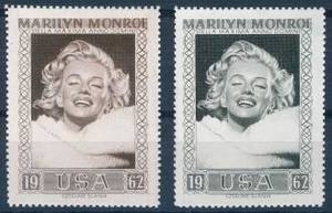 2 Handperforerade gravyrer Marilyn Monroe i