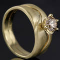 Solitaire ring ca. 0.65 ct.