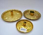 Ljusplåtar Mässing Barockstil Omkring 1900
