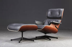 Charles Eames 1907-1978. Lounge Chair med Ottoman 2