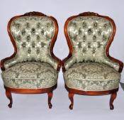 Emmafåtöljer Nyrokoko 1900-Talets Mitt