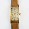 Omega herrarmbandsur i gulddoublé