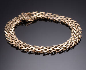 Vintage armbånd af 14 kt guld, ca. 17 gram
