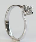 Solitairering, ca. 0.70 ct.