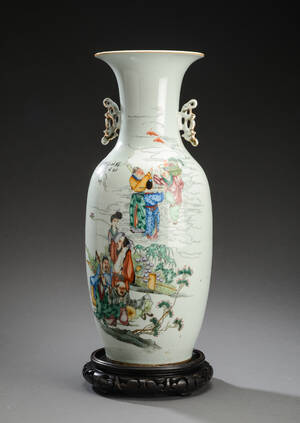 Kinesisk vase af porcelæn, 1900-tallet 