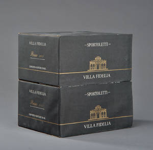 12 fl. Villa Fidelia 2001 Sportoletti.