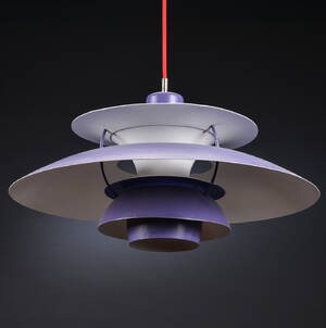Poul Henningsen. PH5 pendel, lilla