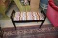 Pianopall med broderad sits L88cm