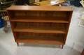 Bokhylla i teak, bruksslitage  L120 H101 Djup27cm