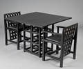 Charles Rennie Mackintosh 1868-1928. Square Gate Leg Table og to Candida armstole 3