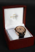 Bisset Of Switzerland, Rose Gold. Swiss made Herre Chronograph.