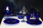 8 del blåttglas partilåda