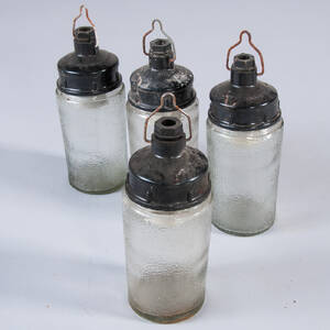Vier kleine Werkslampen  Industrielampen  Industrieleuchten 4