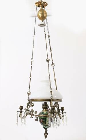 Takfotogenlampa, omkring år 1900