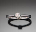 Platinring med brillant, ca 0.23 ct Denne vare er sat til omsalg under nyt varenummer 4167960