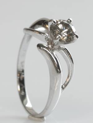 Solitairering, ca. 0.70 ct.