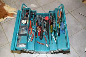 Verktygslåda Kamasa, med innehåll