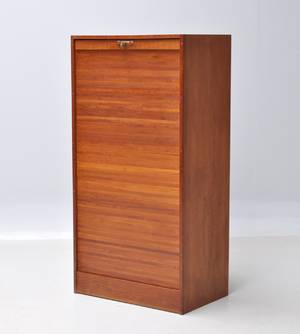 Jalousiskab i teak. 1950erne