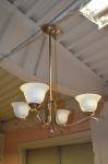 4 arm.Taklampa Art deco D60cm