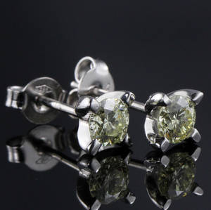 Par brillant ørestikker ca. 0.70 ct.