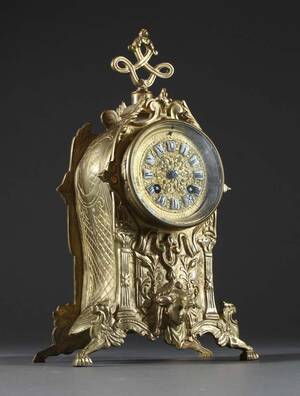 Kaminur, messing 1900-tallet