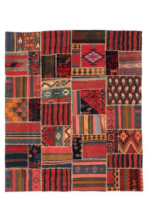 Persisk kelim patchwork, 220X180 cm.