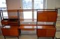 Bokhylla i teak 60-tal bruks slitage L280 H160