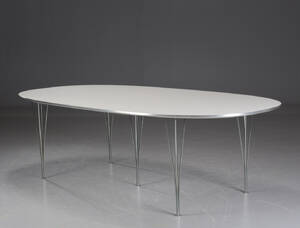 Piet Hein  Bruno Mathsson. Super Ellipse bord, L. 240 cm 