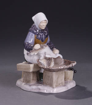 BG figur. Fiskerkone