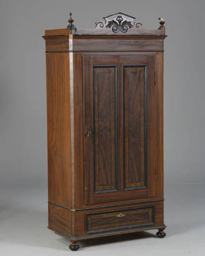 karlekammerskab, original bemaling, 1800-tallet